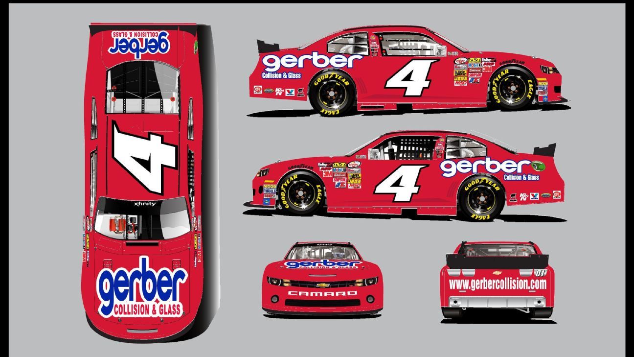 Gerber Collision & Glass racing with Chastain in Chicago