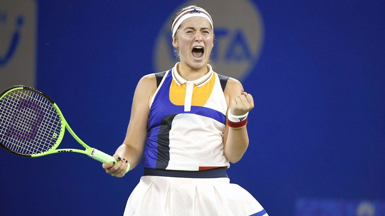 Jelena Ostapenko beats Garbine Muguruza in 3 sets to reach Wuhan Open