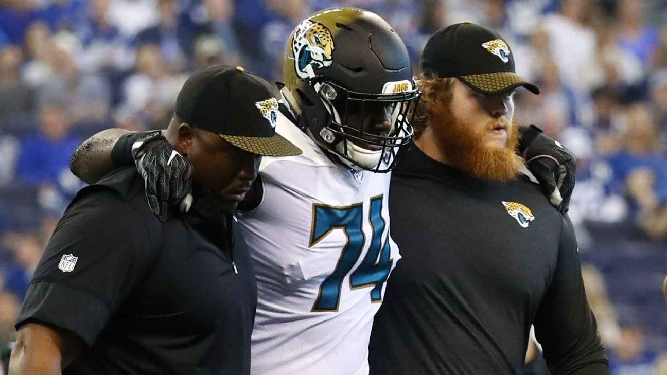 Jacksonville Jaguars LT Cam Robinson suffers ankle injury ESPN