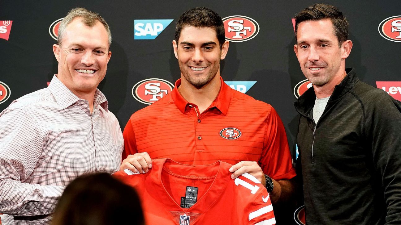 49ers-Eagles: John Lynch says Jimmy Garoppolo 'has a chance' to