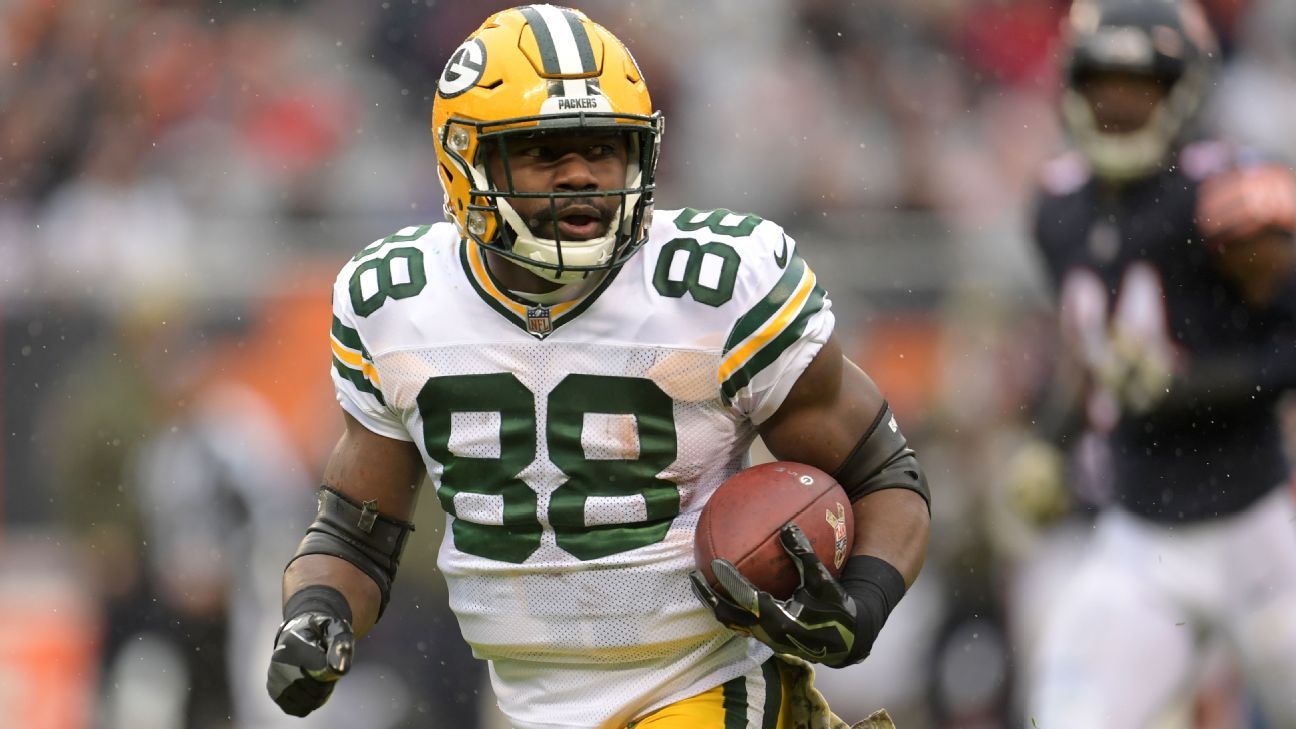 Injured Packers RB Ty Montgomery will miss game vs. Ravens