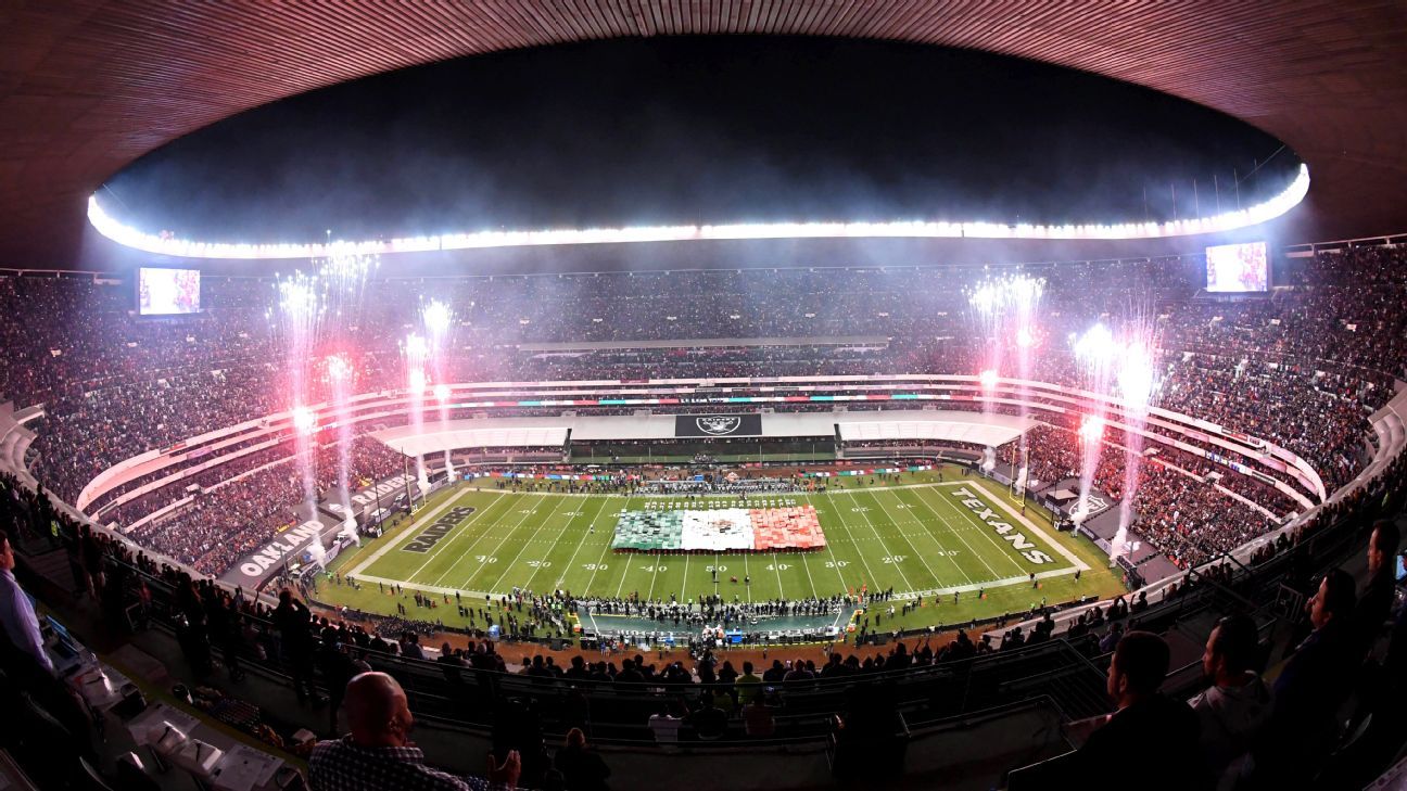 At Estadio Azteca, the Patriots will play on one of football's