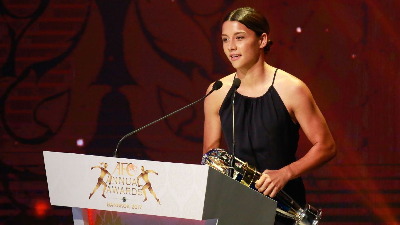 Samantha Kerr 'very humbled' to 2017 AFC Women's Player of the Year award