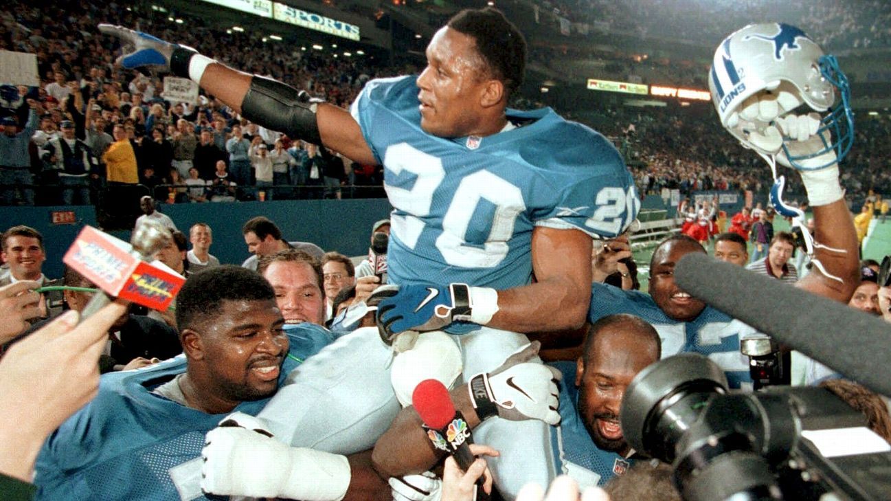 Experts rank Lions' Barry Sanders second-greatest NFL running back