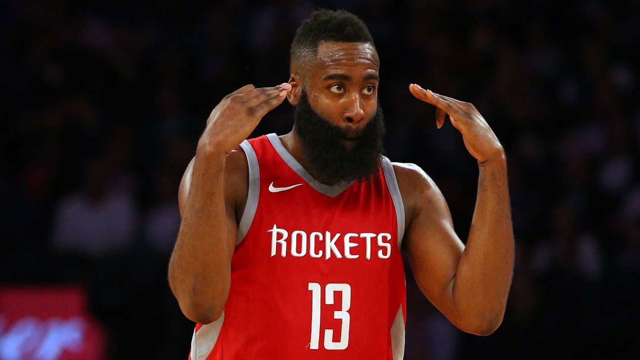 James Harden of the Houston Rockets scores 50 points in back to back ...