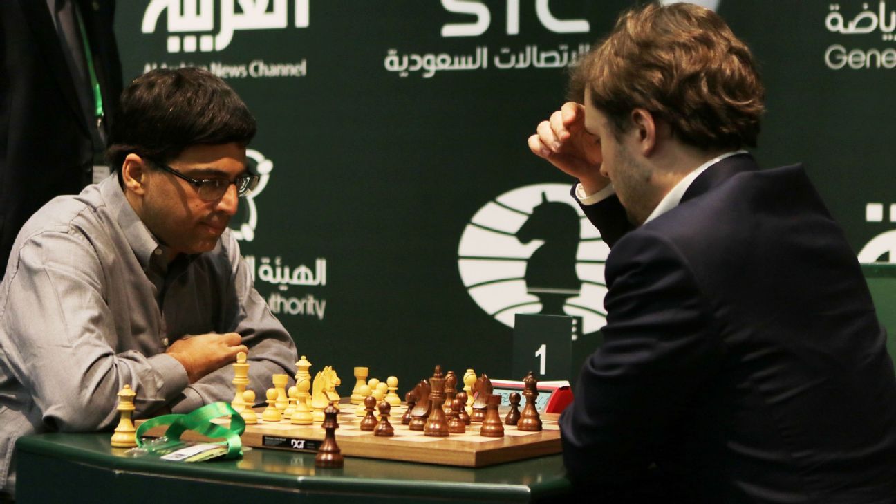 Viswanathan Anand stuns World No. 1 Magnus Carlsen in Riyadh world