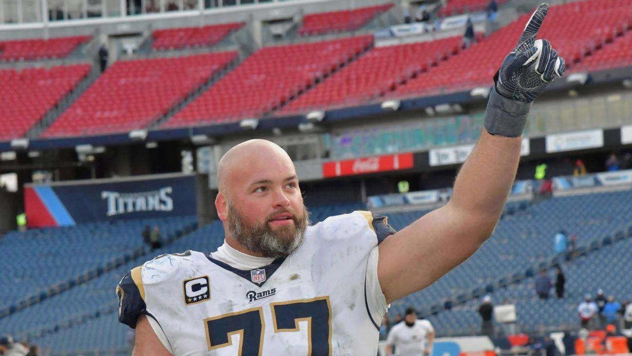 Andrew Whitworth, Los Angeles Rams lineman, to donate game check to