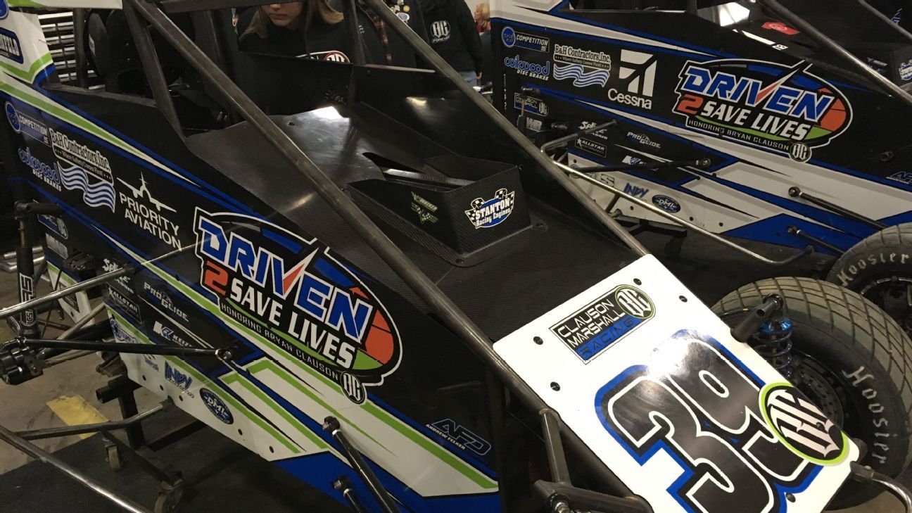 Several NASCAR drivers at the Chili Bowl