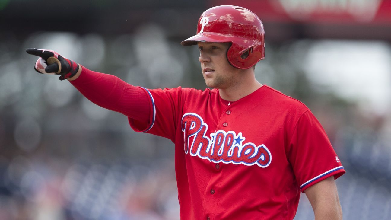 Rhys Hoskins hopeful for potential October return for Phillies - ESPN