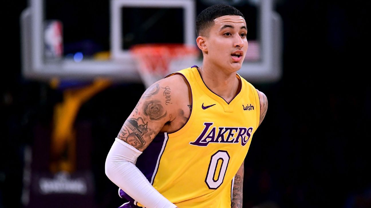  Kyle Kuzma Los Angeles Lakers #0 Youth 8-20 White City