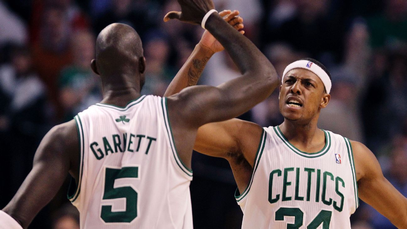 Kevin Garnett calls on Celtics to retire Ray Allen's number next