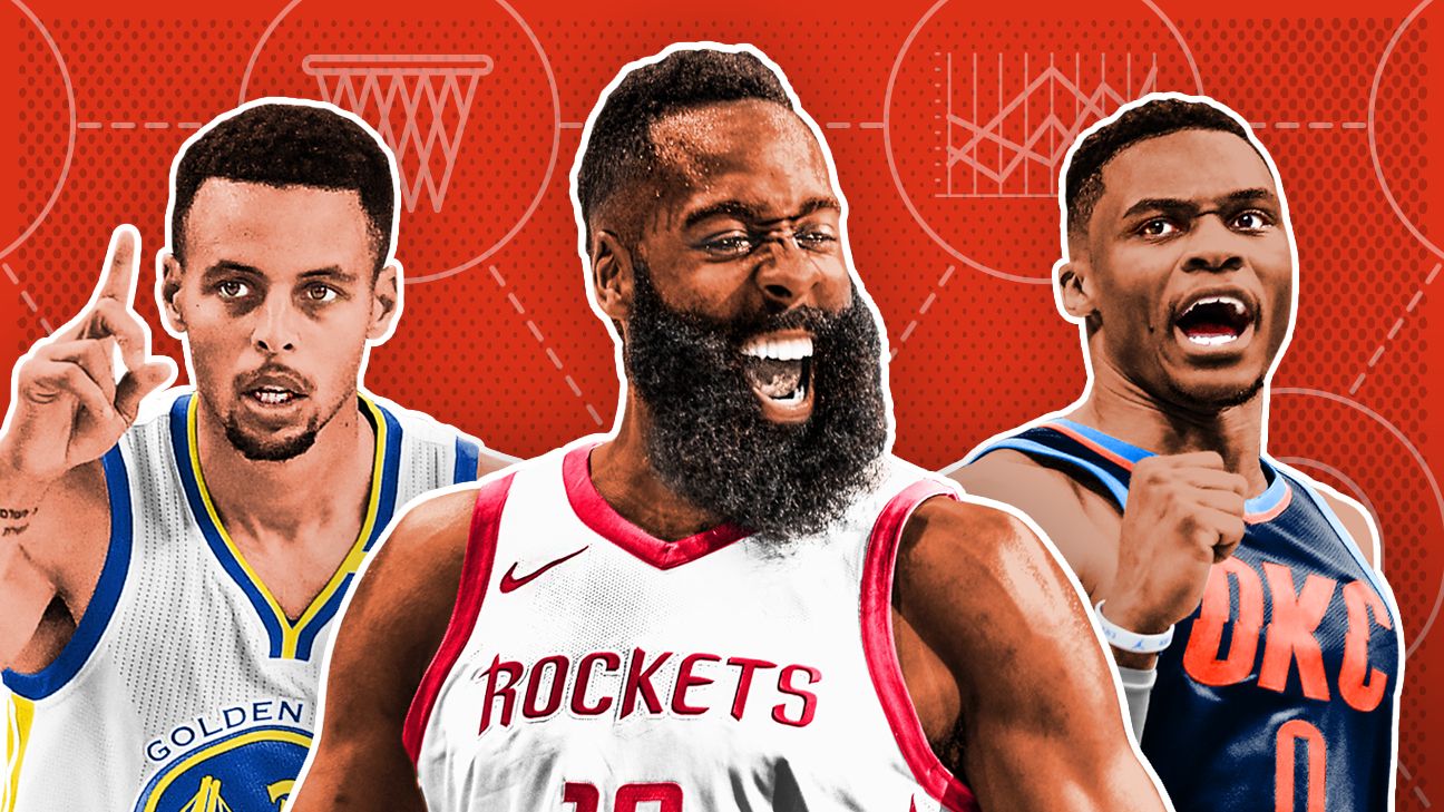 2018 NBA MVP race -- Can Steph Curry, LeBron James catch James Harden ...