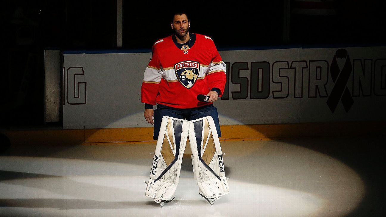 Florida Panthers goaltender Roberto Luongo retires from the NHL