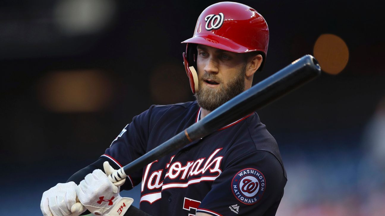 Washington Nationals OF Bryce Harper takes BP for first time since