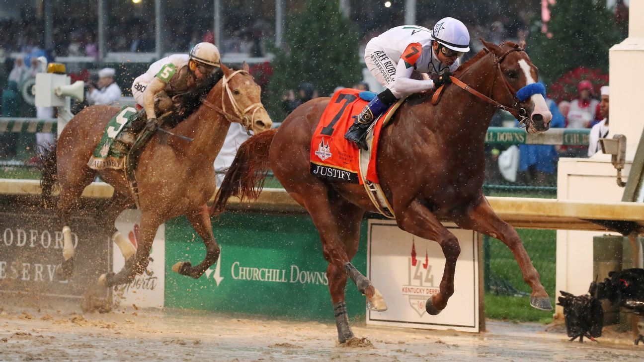 Justify sloppy Churchill Downs to win 144th Kentucky Derby ESPN