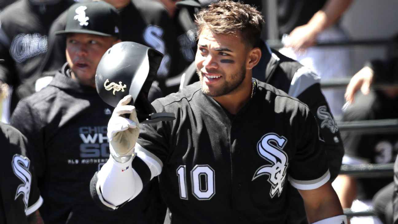 DanHayesMLB on X: Yoan Moncada with his son Robinson. #whitesox   / X