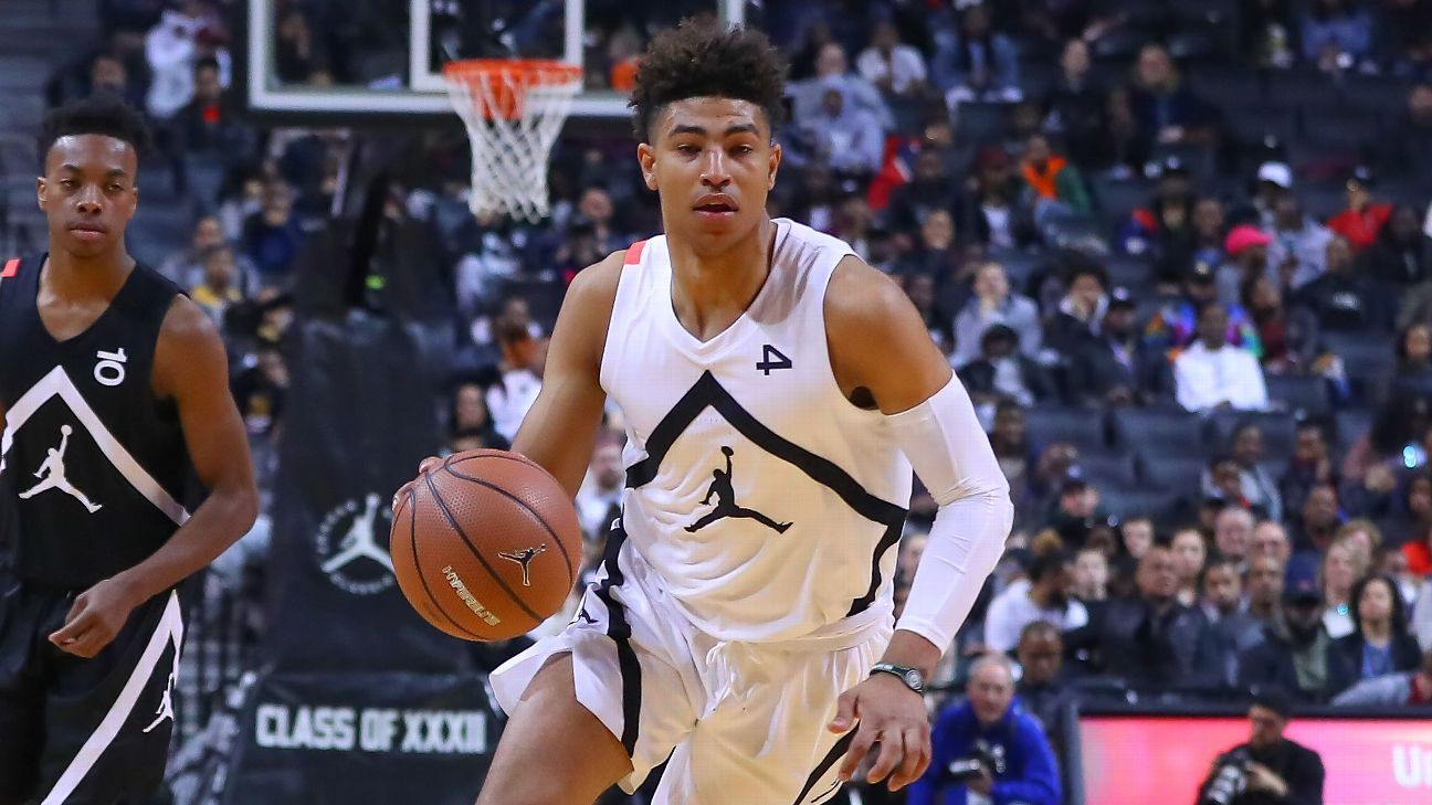 Kansas Jayhawks Quentin Grimes plays for Bill Self USA U18 national