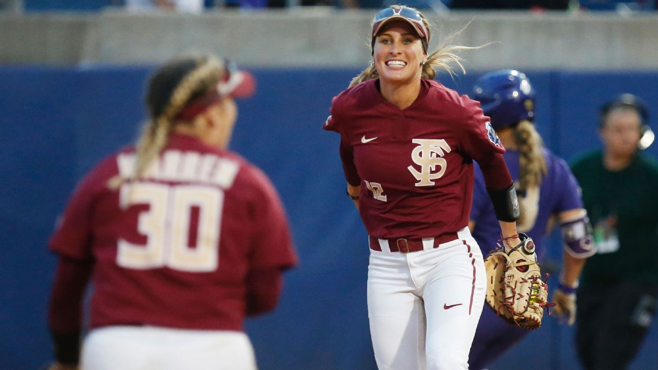 2018 Women's College World Series Florida State Seminoles' Jessie