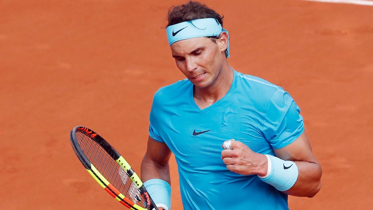By the numbers - Rafael Nadal 86-2 at Roland Garros