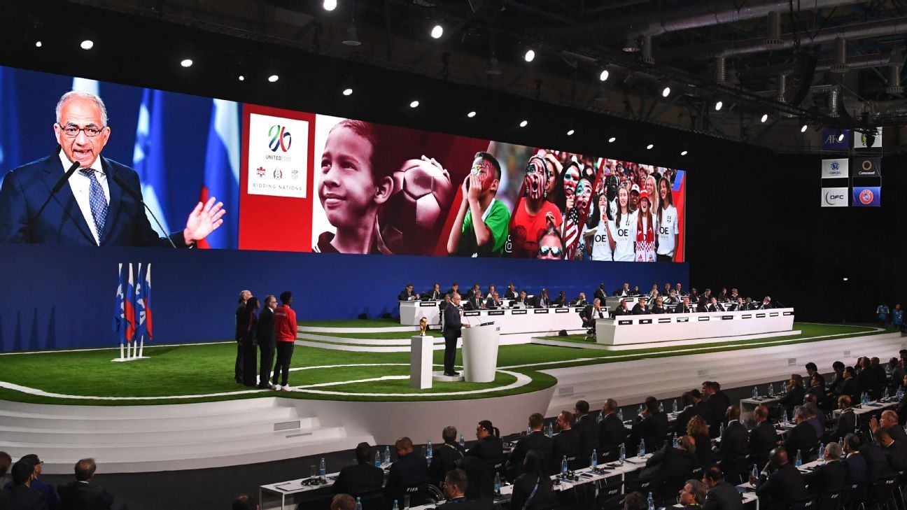 2026 World Cup - U.S.-Mexico-Canada joint bid wins FIFA hosting vote