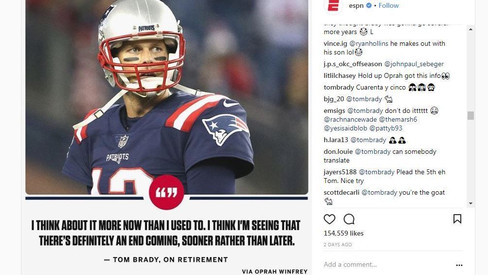 Tom Brady hints at retirement as Gisele Bündchen says she has