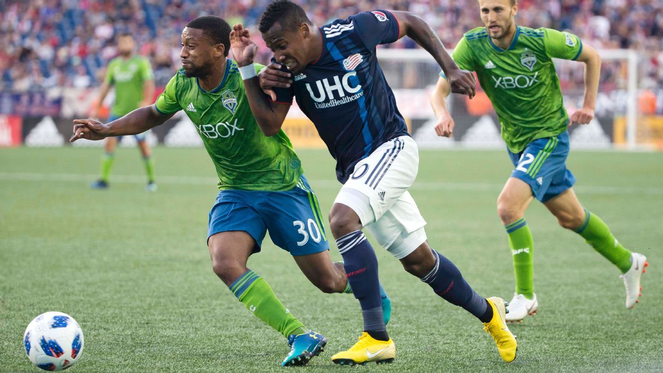 New England Revolution Vs Seattle Sounders Fc Football Match Report July 7 18 Espn