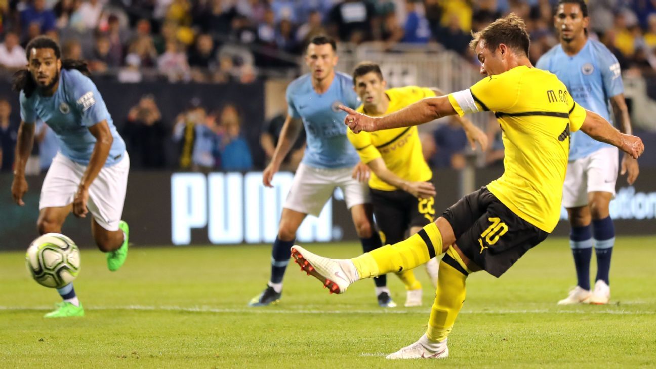 Manchester City Vs Borussia Dortmund Football Match Report July 20 2018 Espn