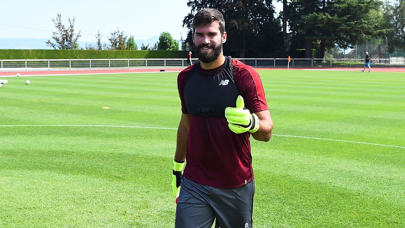 LIVERPOOL, ENGLAND - SEPTEMBER 18: Alisson Becker of Liverpool