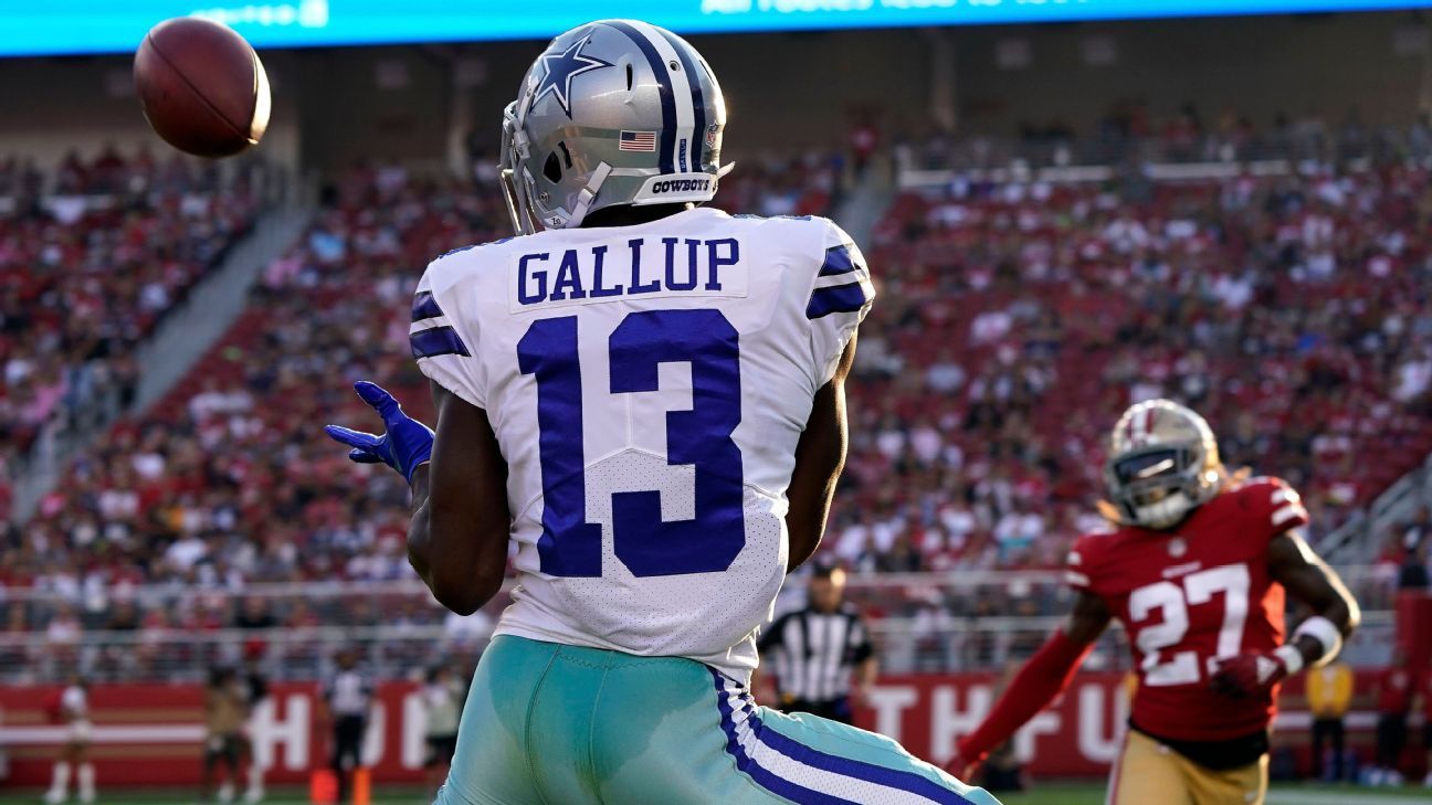 Dallas Cowboys WR Michael Gallup to play Thursday after death of brother -  ESPN