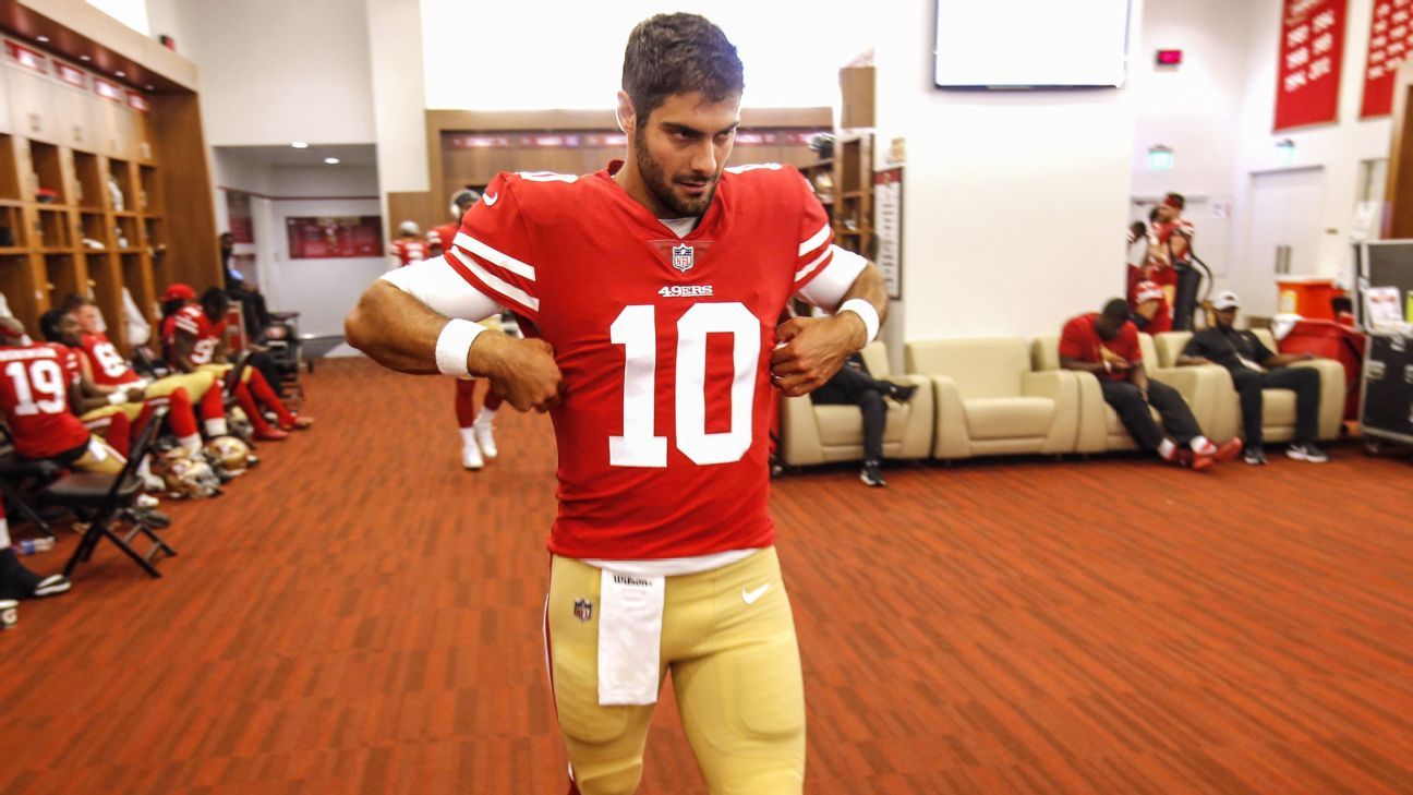 Jimmy Garoppolo of San Francisco 49ers, and great unknown of 2018 NFL  season - ESPN