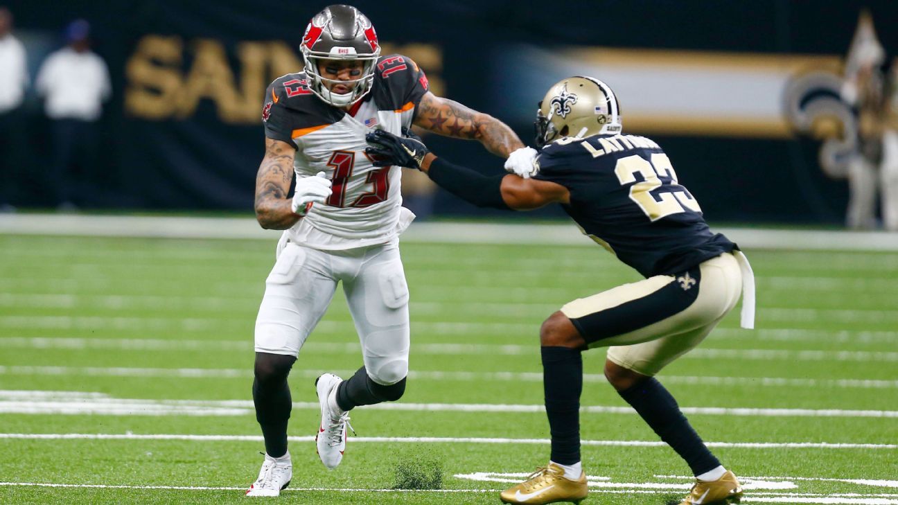 Marshon Lattimore has rough day covering Mike Evans
