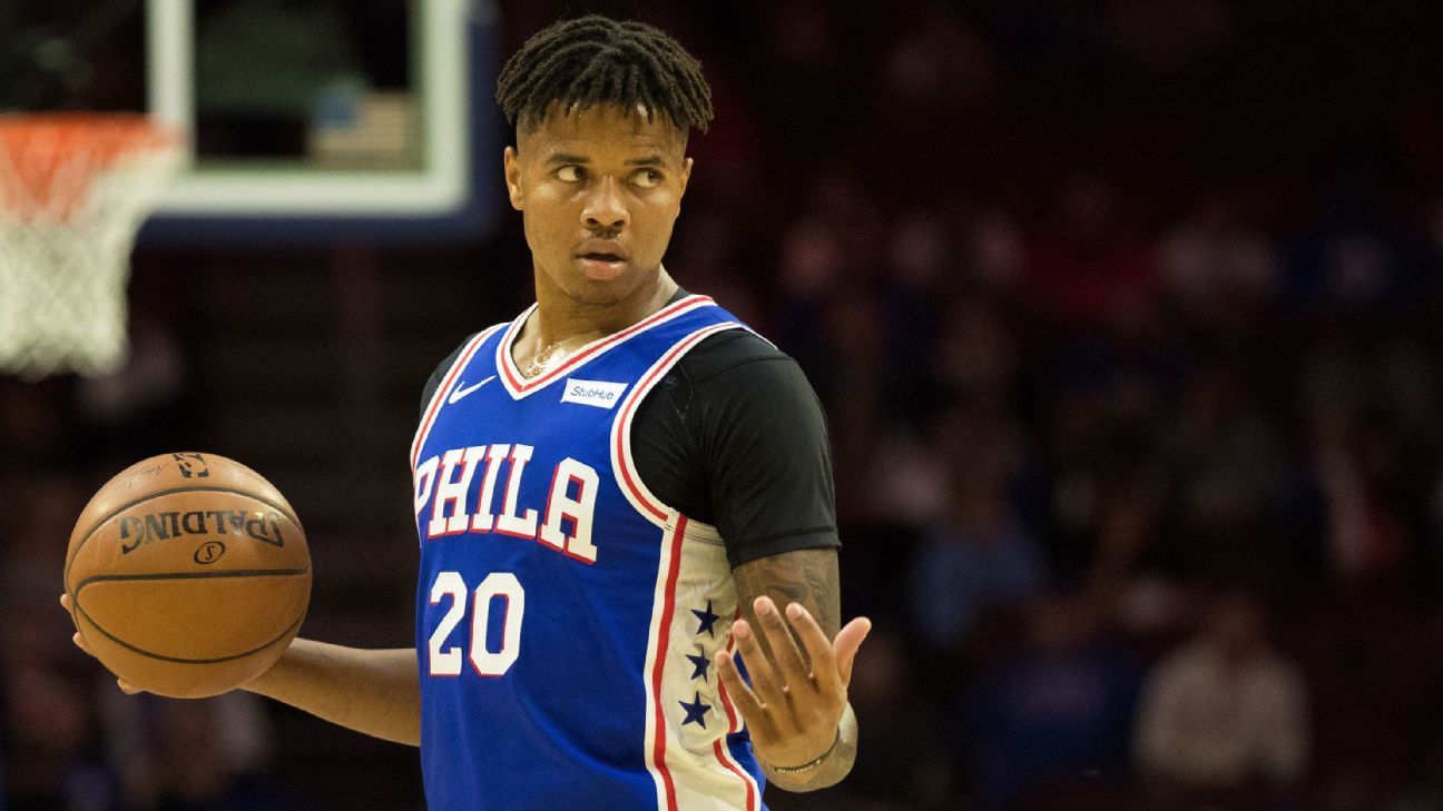 Markelle Fultz Of Philadelphia 76ers Makes First Nba 3 Pointer