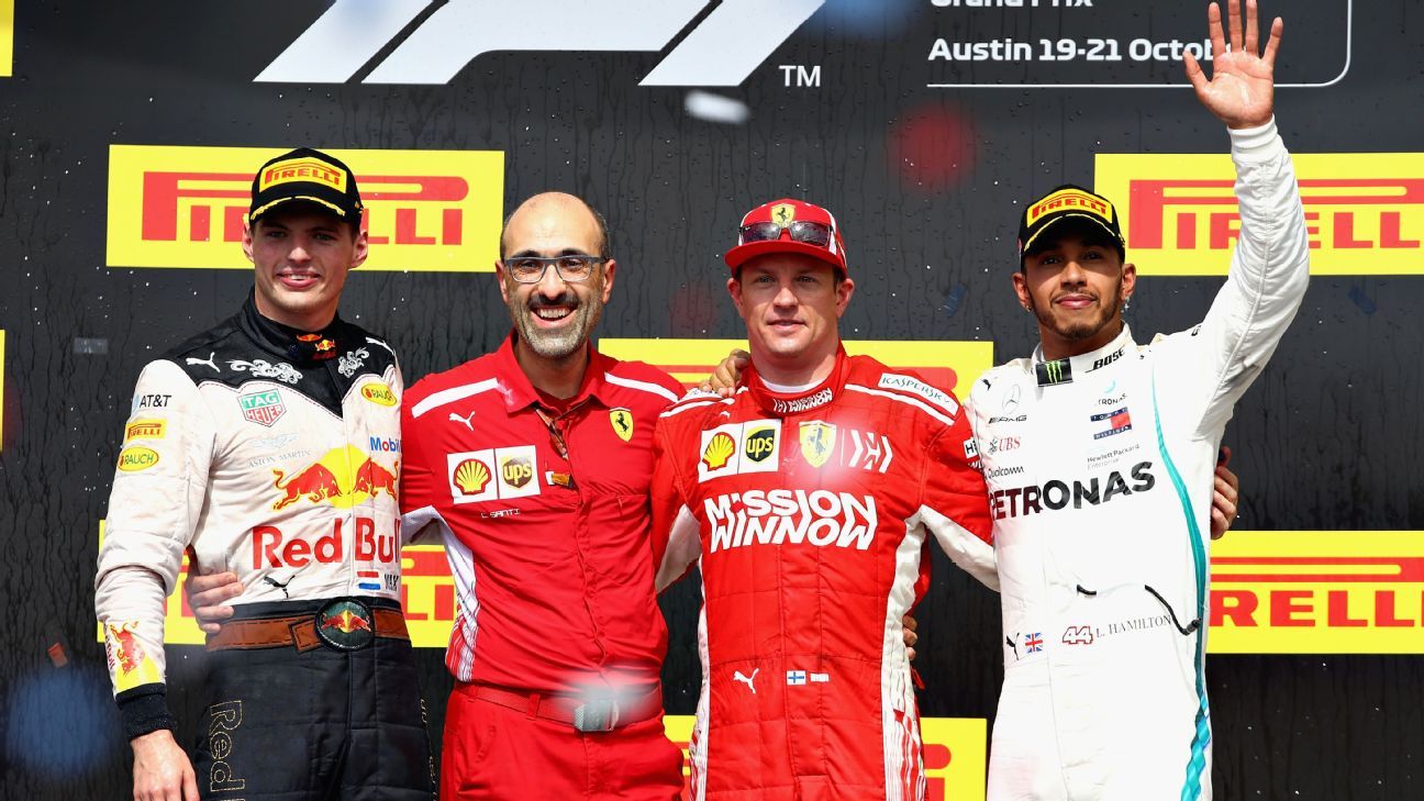 Räikkönen wins in Austin ahead of Verstappen, Hamilton, as title