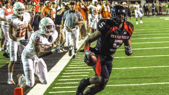 Texas Tech Texas Longhorns 2008 Game Michael Crabtree Catch