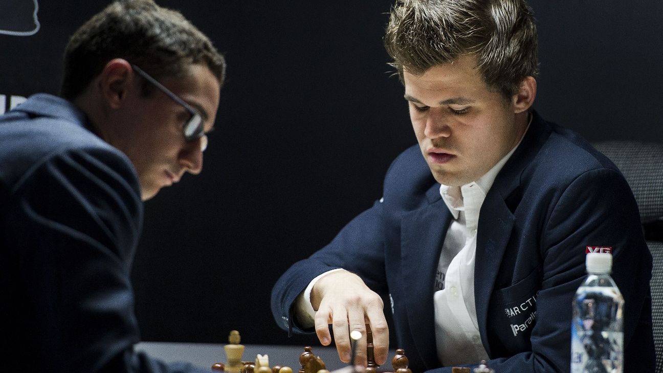 Magnus Carlsen e Fabiano Caruana disputam final do Mundial de xadrez, que  vale prêmio de R$ 4,27 milhões - ESPN