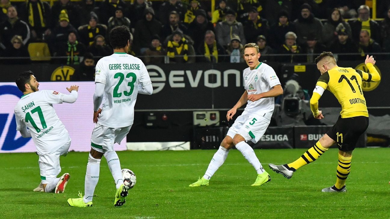 Borussia Dortmund Vs Werder Bremen Football Match Summary December 15 2018 Espn