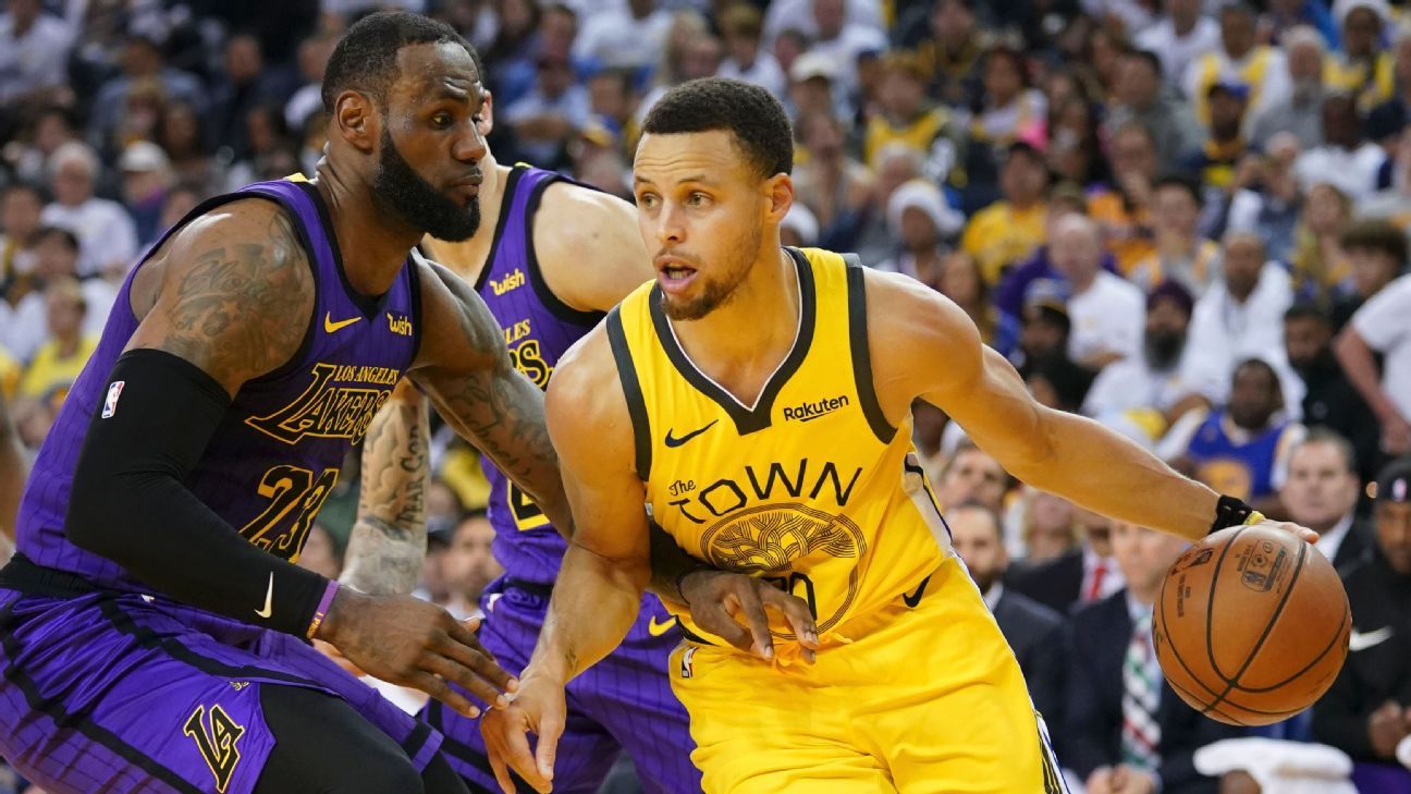 Curry ofusca LeBron e Warriors superam Lakers na abertura da temporada da  NBA