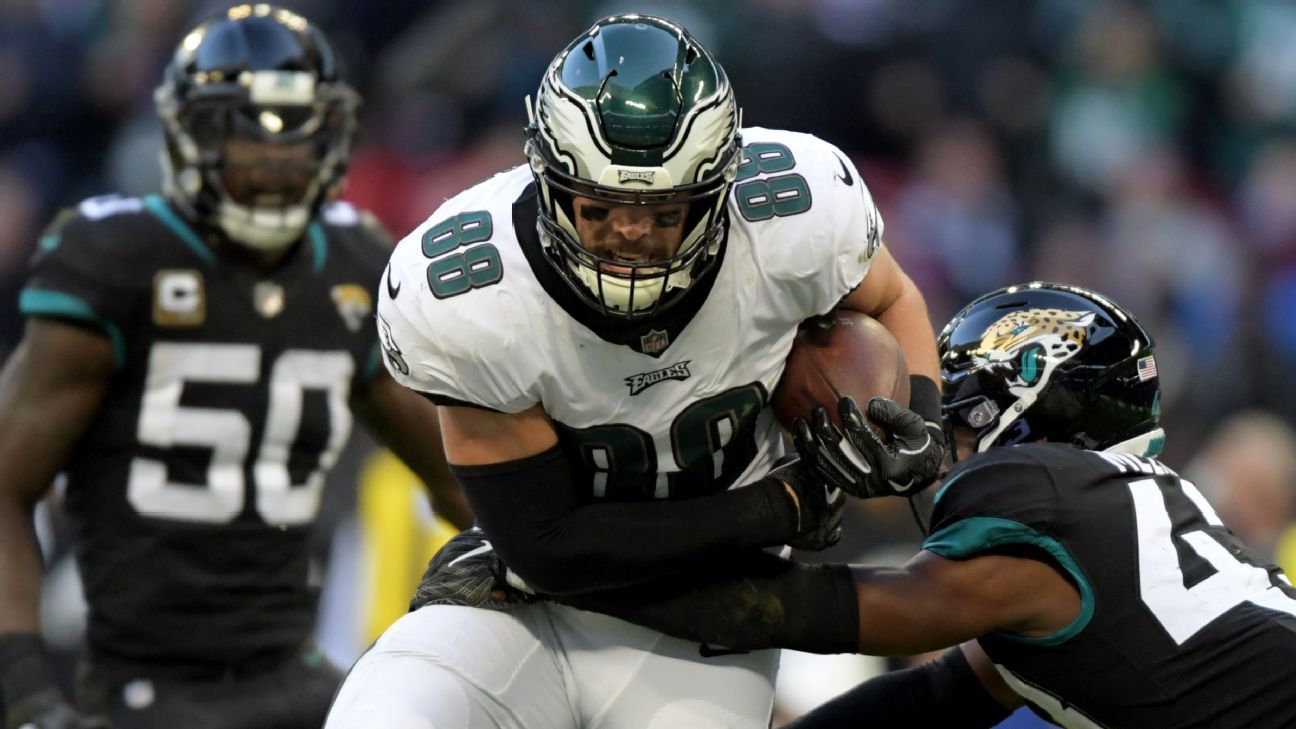 NFL on X: Eagles place Dallas Goedert on IR.  / X