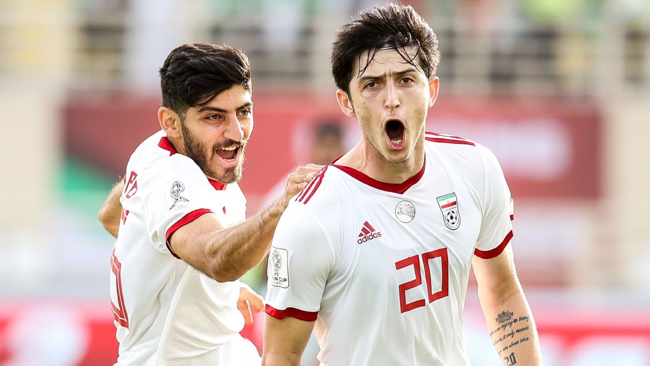 Sardar Azmoun double helps Iran into Asian Cup knockouts, Iraq also qualify