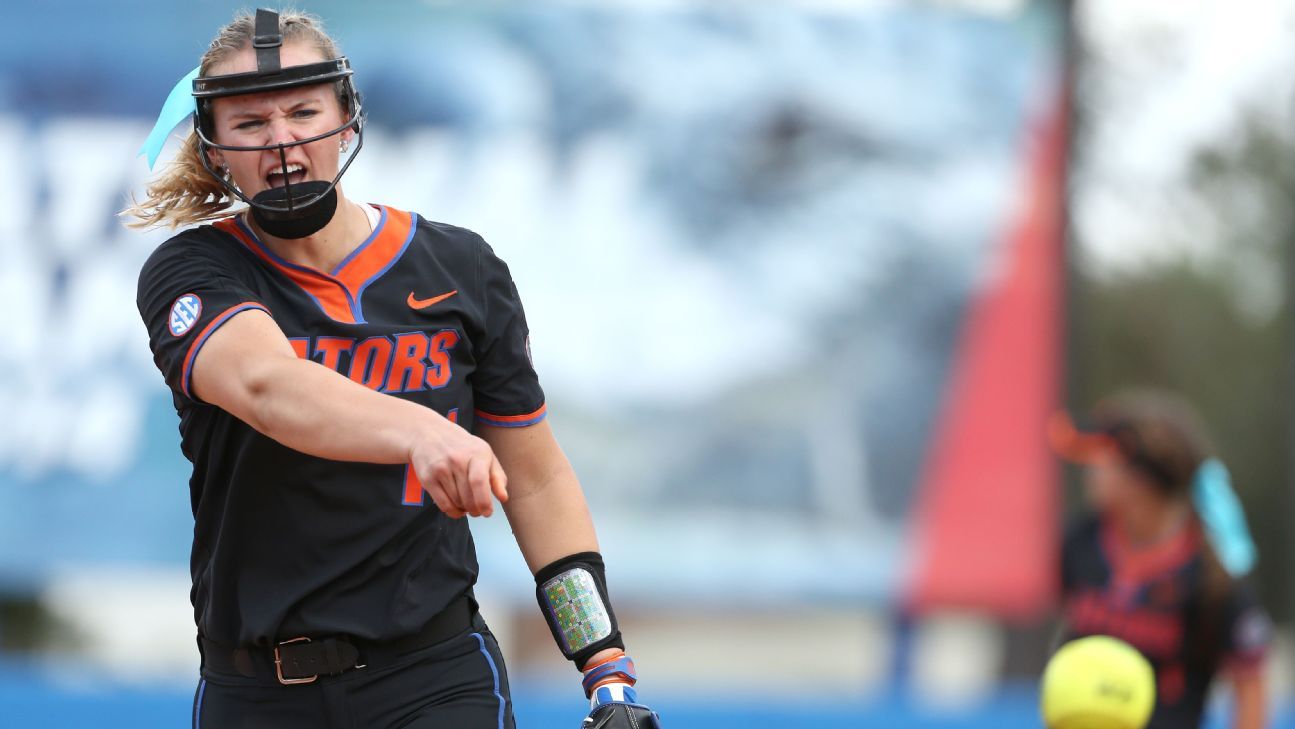 Gator softball has six-win weekend; Kelly Barnhill tosses perfect game -  Alligator Army