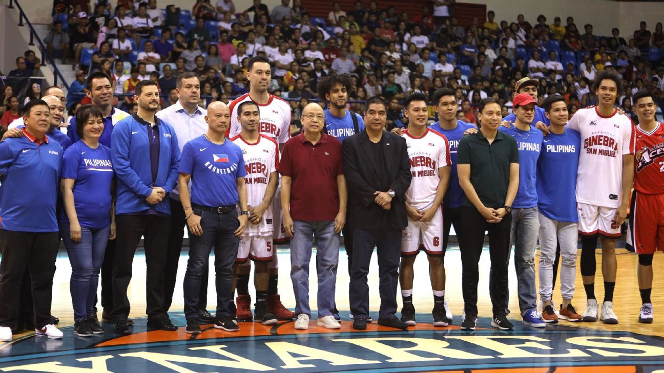 Gilas players, coaching staff honored by PBA - ESPN