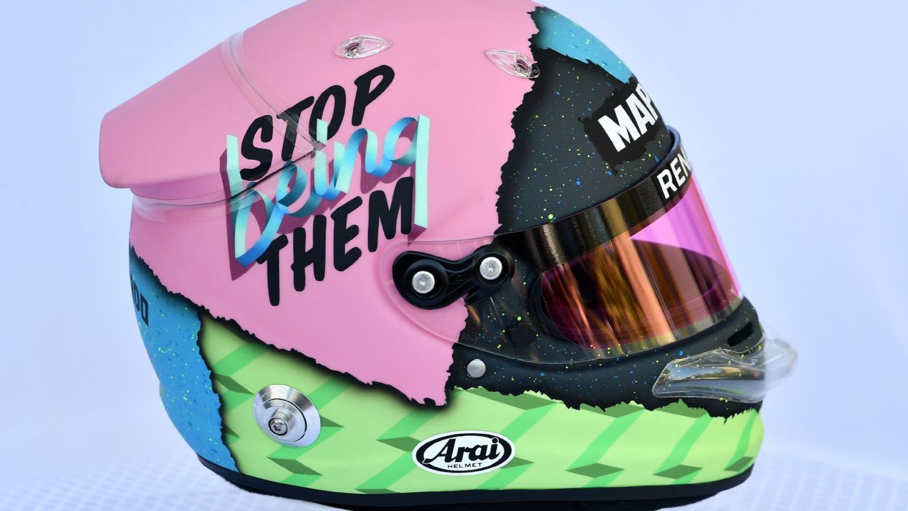 Daniel Ricciardo unveils stunning new race helmet colours 