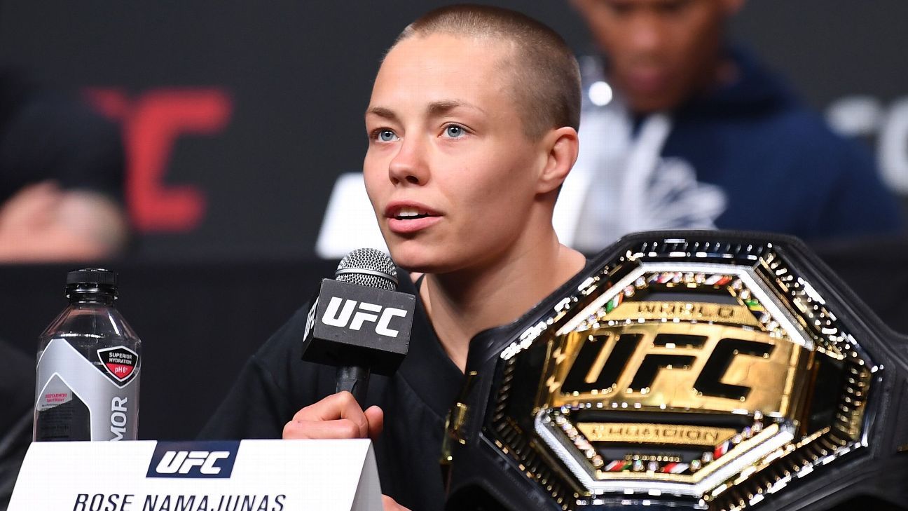 罗斯·纳马努纳斯（Rose Namajunas）在与张维利战斗之前坚持反对共产主义的言论