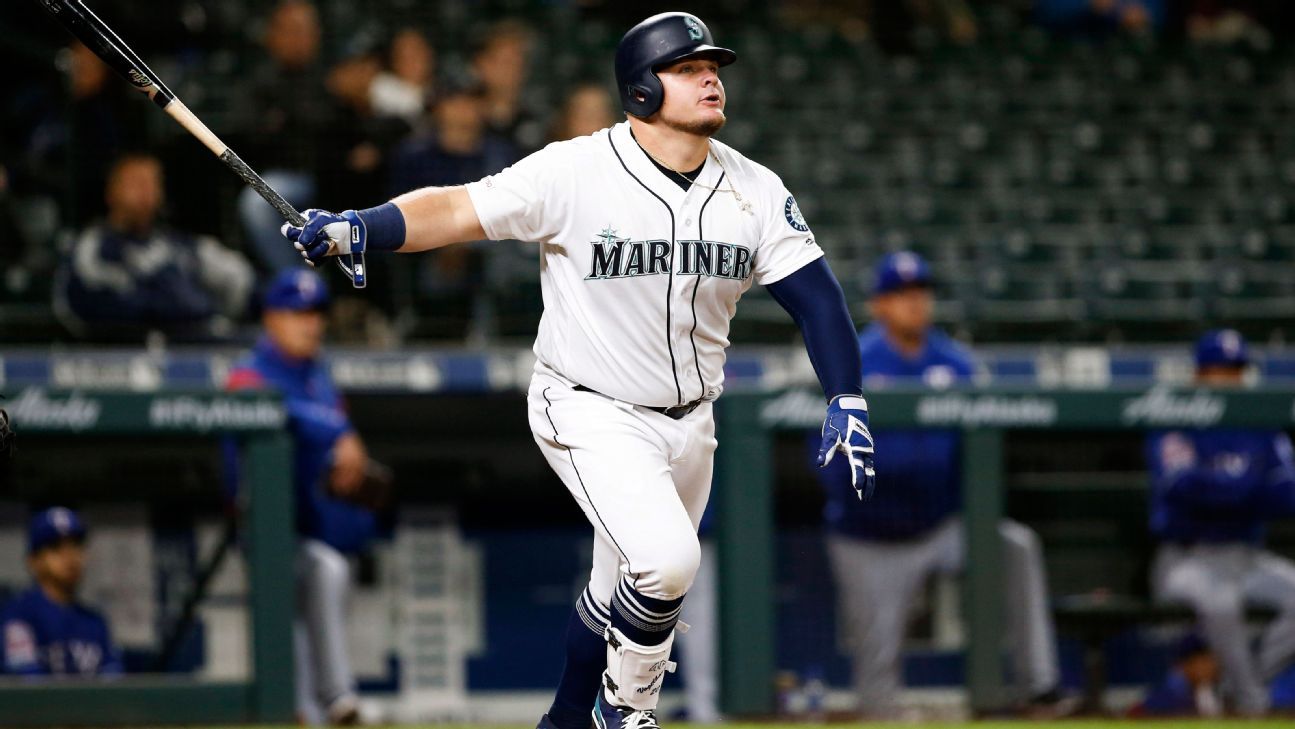 Mariners DFA Daniel Vogelbach, recall Braden Bishop, Sam Haggerty