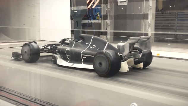 F1 releases images of 2021 car in wind tunnel - ESPN