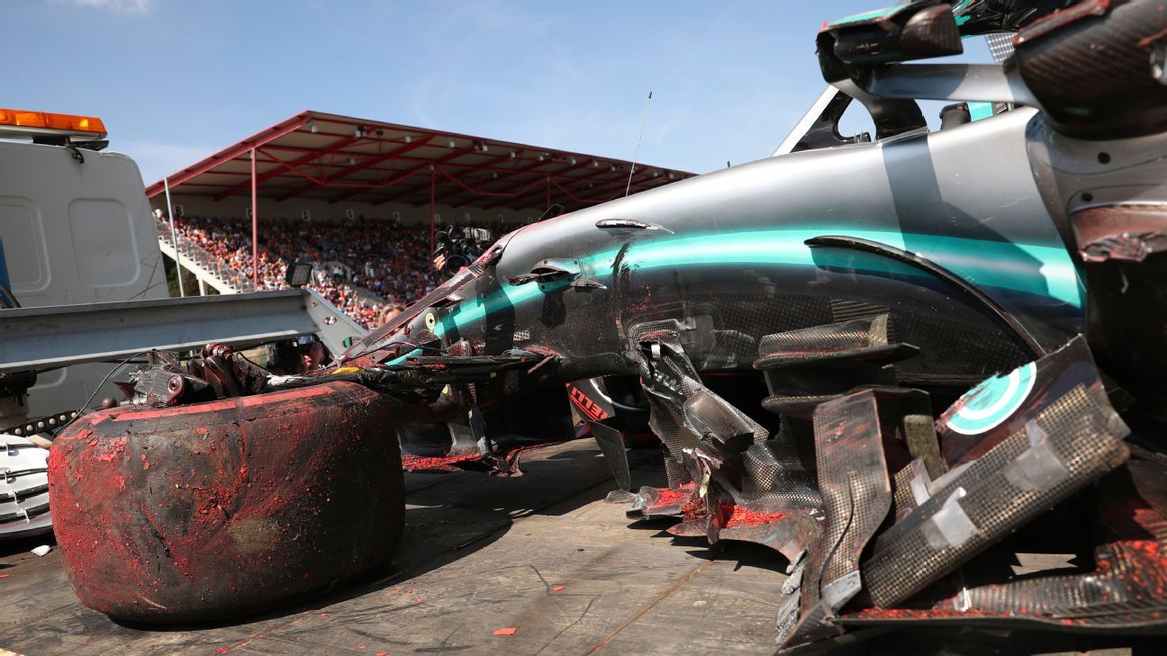 Hamilton crashes in Spa, qualifying participation under threat ESPN