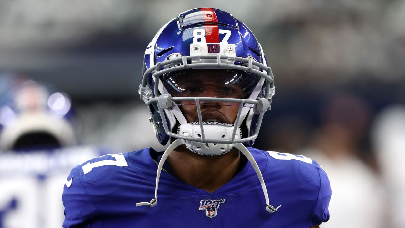 New York Giants WRs Sterling Shepard, Darius Slayton both suffer hamstring injuries vs. Atlanta Falcons