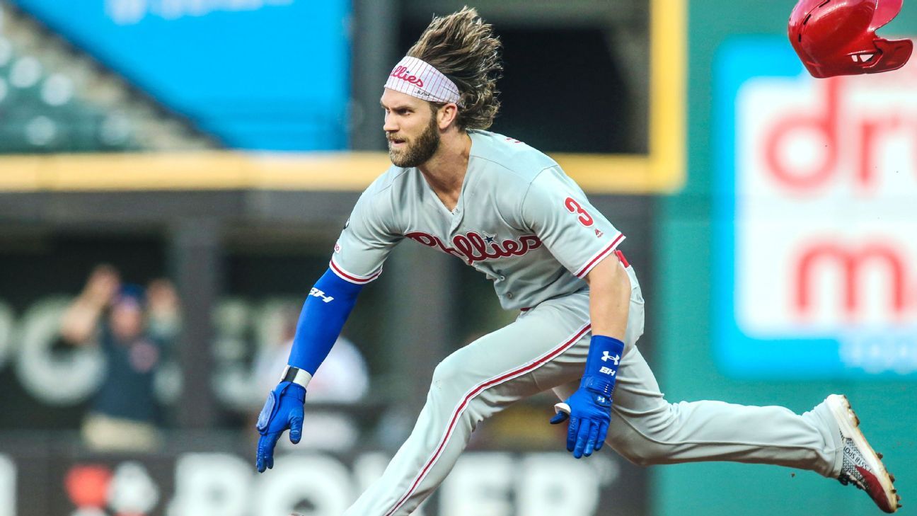 Bryce Harper's headband collection continues to grow with latest