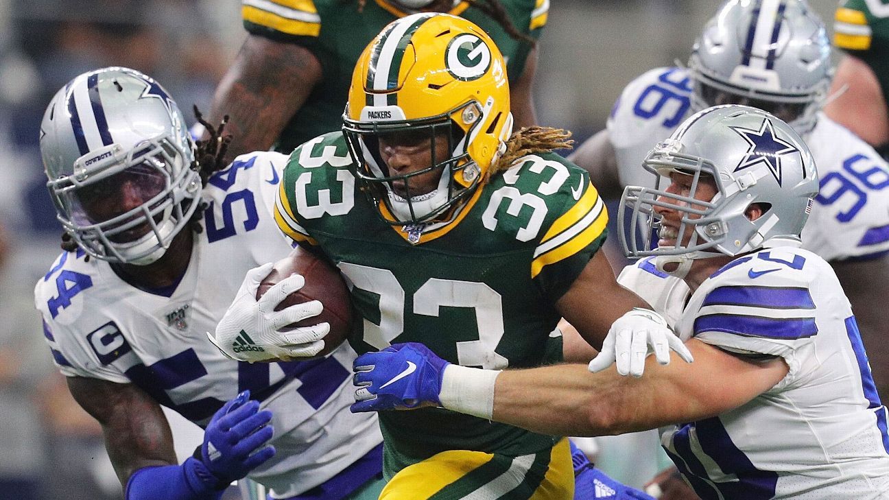 Aaron Jones scores 4 TDs as the Green Bay Packers hold off the Dallas  Cowboys: Recap, score, stats and more 