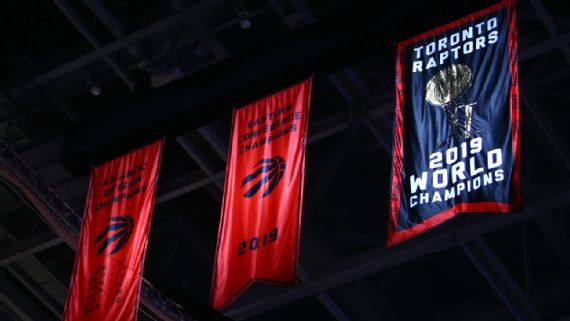 Raptors Receive Largest Ever Nba Title Rings Unveil Championship Banner